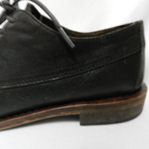 Gee WaWa Anthropologie Leather Hand Made Goodyear brown Oxfords Women Size Sz 7 - Picture 8 of 14